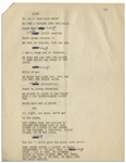 Moe Howard's 6pp. Script for a Three Stooges Skit, Circa Early 1960s, Hand-Annotated by Moe Who Changes Shemp's Name to Curly Joe -- Very Good